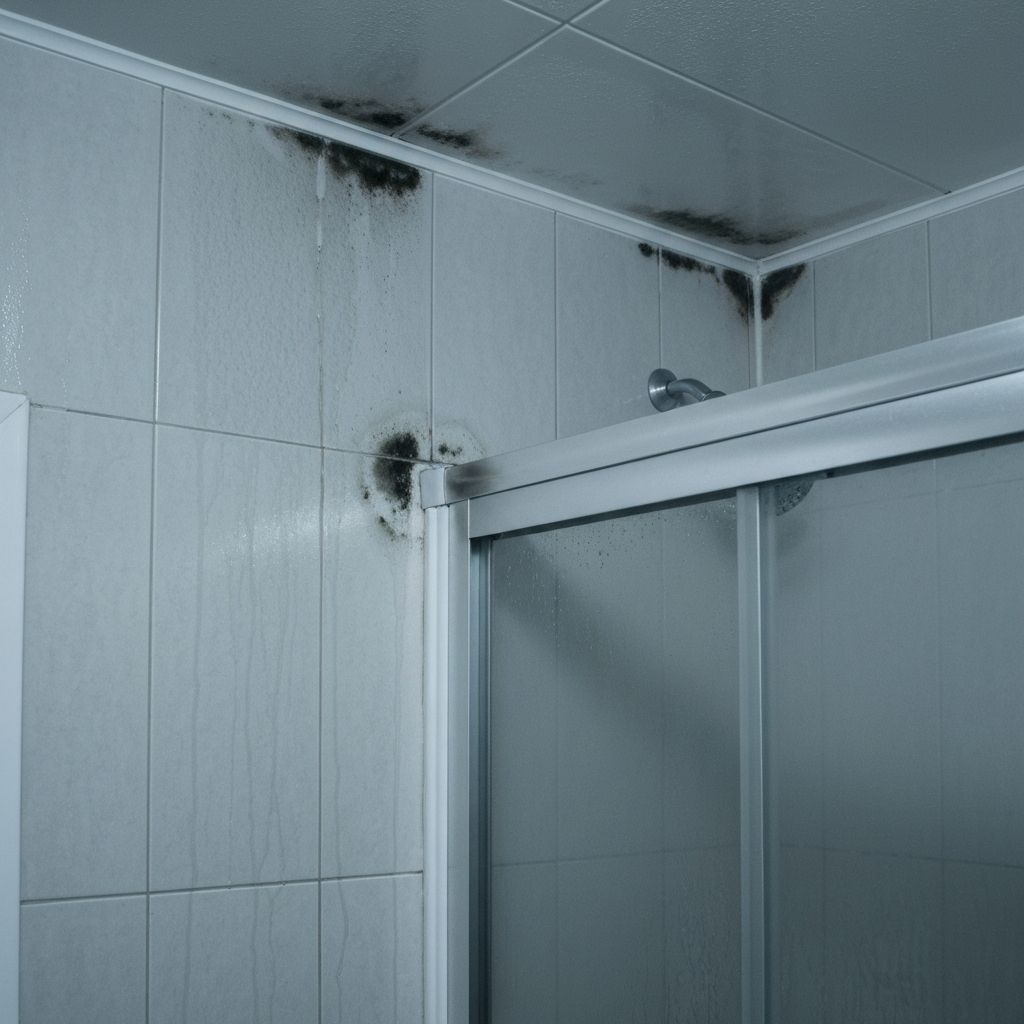 Possible mold-like growth in bathroom